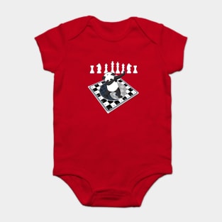 Chess Board Panda for Kids Baby Bodysuit